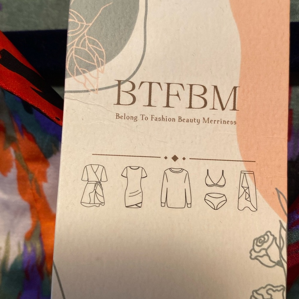 BTFBM Colorful Abstract High Low Women's Top… - Picture 9 of 9